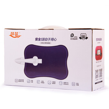 芭菲BF-804 电暖宝 充电注水暖手宝暖宝宝 热水袋水电分离防爆 毛绒卡通可爱可拆洗 灰猫小菲
