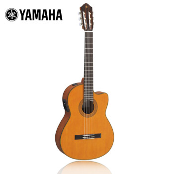 雅马哈（YAMAHA）CGX122MCC单板古典缺角电箱吉他舞台演出进阶考级吉它雪松面板39英寸哑光原木色