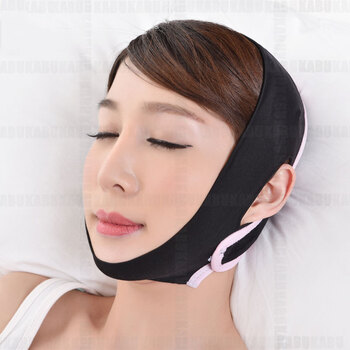 日本3D成型睡眠瘦脸带/瓜子脸塑造器-M码