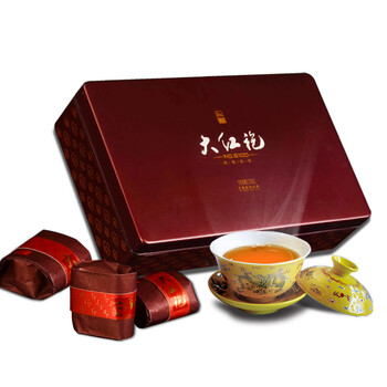 日春茶业武夷山红方岩茶大红袍6100150g礼盒装送礼礼盒