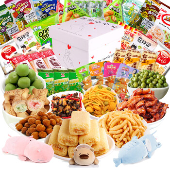 口水娃 六一儿童节零食大礼包抖音网红零食大