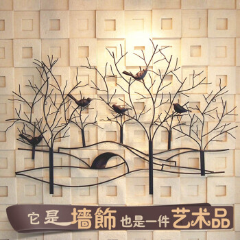 
                                        漫邸（MAADII） 墙上墙面装饰品玄关挂件欧式墙壁挂饰服装店壁挂儿童房间壁饰墙饰 大号小桥流水                