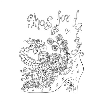 涂色书本成人简笔画秘密花园梦境奇幻秘密花园 水彩画