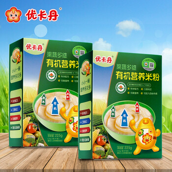 优卡丹果蔬多维有机营养米粉婴幼儿童辅食22