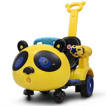 儿童电动车双驱四轮带摇摆童车遥控玩具车可坐人汽车婴幼儿手推车