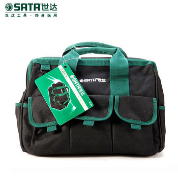 世达工具包多功能帆布加厚五金电工工具包单肩