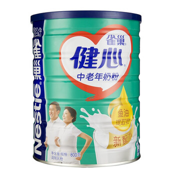 5折抢购# 雀巢 (Nestle) 健心鱼油奶粉800g 69元(预约)