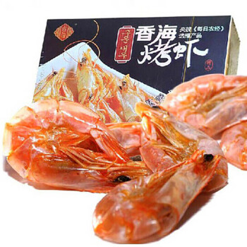 香海 烤虾 虾干 休闲肉干零食 海鲜零食 零食小吃 112.5g盒装