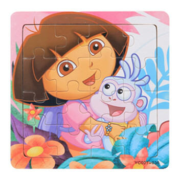 巧木匠木制16片木质动漫拼图幼儿宝宝早教益