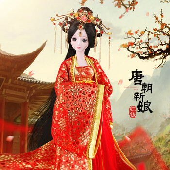 换装洋娃娃60厘米叶罗丽12星座夜萝莉bjd古装娃娃女孩图片