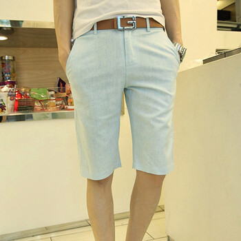 豪普斯 2014夏装新款男士休闲裤<em>马裤男亚麻</em>男