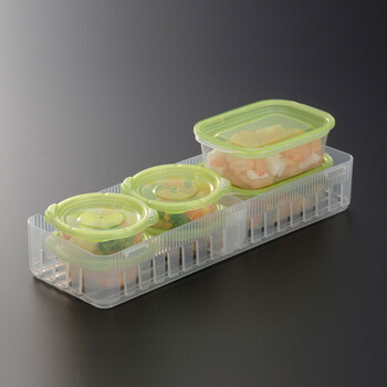 日本进口inomata冰箱冷冻收纳盒 pp材质 冰箱