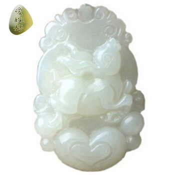 爱婉婷珠宝】 和田玉吊坠男女 十二生肖猪羊马