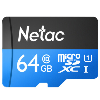 朗科（Netac）64G 读速100MB/s Class10手机内存卡TF卡监控摄像存储卡,降价幅度24.2%