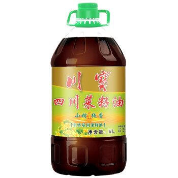 川宝 非转基因小榨纯香菜籽油5L,降价幅度27.7%