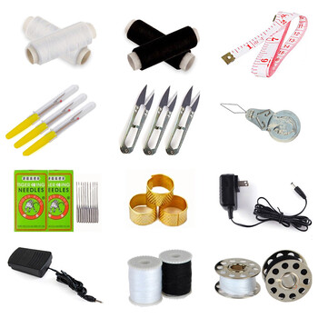 缝纫机家用配件大礼包黑白线小剪刀拆线器