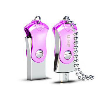 UHE 手机U盘 电脑两用优盘 紫色8G【图片 价