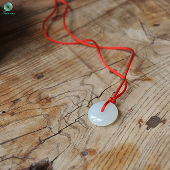 银想玉 新疆和田玉吊坠 中国结平安扣挂件 男女