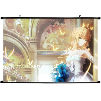 吾王saber fate zero 挂画海报壁纸卷轴画布画 二次元动漫周边 来图