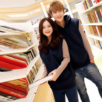 旺草阁 <em>卫衣马甲</em>春秋装2014款韩版新款男装女