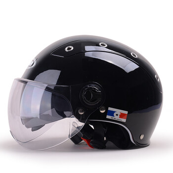 野马\/YEMA 夏季双镜片电动车头盔男 摩托车安