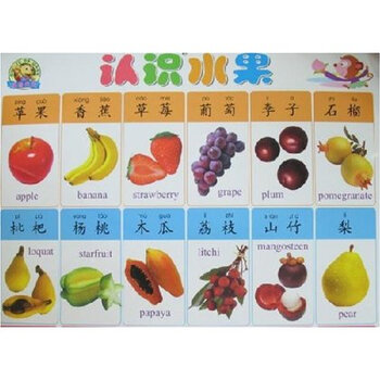 二十一世纪儿童启蒙学习挂图:认识水果 认识蔬
