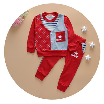 0-1岁儿童套装男童春款1-2-3-岁男宝宝春装男