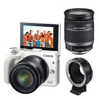 佳能EOS M3 双镜头微单套机 可换镜数码相机