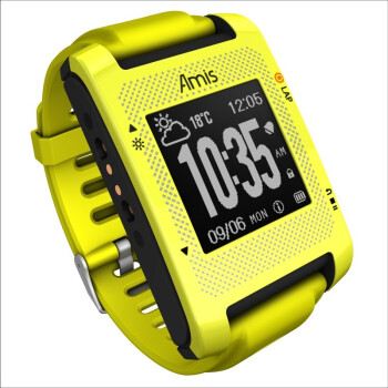 Bryton百锐腾Amis S430E智能GPS马拉松跑步表 中文夜光防水专业户外运动表 标准版荧光黄色