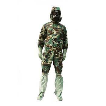 新华fff02分体式防毒衣军绿色防化服 防核辐射生化迷彩服
