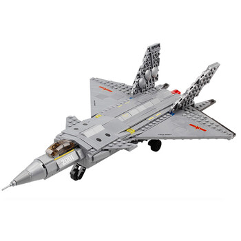 开智歼20 苏27战斗机飞机拼装积木模型军事系