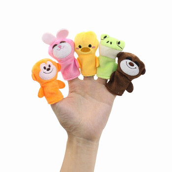 厂家供应婴儿玩具手指偶_相亲相爱一家人手指