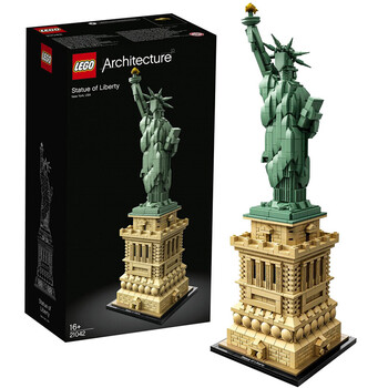lego乐高 建筑系列 小颗粒儿童积木益智拼插玩具礼物 自由女神像21042