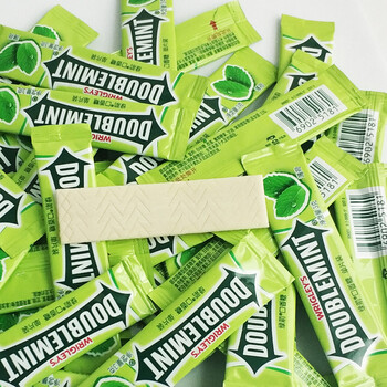 绿箭 原味薄荷口香糖约100片袋装办公.