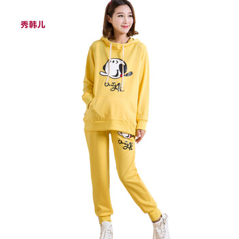 秀韩儿秋装孕妇装套装奥利弗休闲运动套装韩版