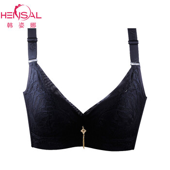韩姿娜聚拢文胸收副乳胸罩防下垂内衣全罩杯薄