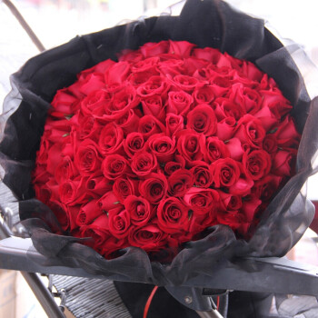 99朵红玫瑰花束生日表白佛山南海禅城鹤山江门鲜花同城速递 199朵玫瑰