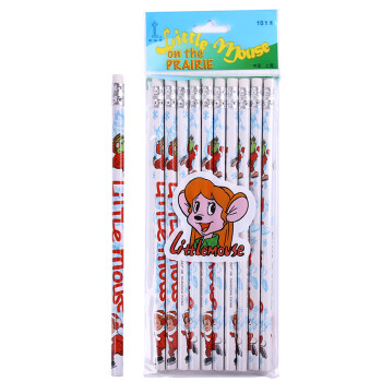 中华 6080 儿童书写HB铅笔 卡通圆杆铅笔10支/袋