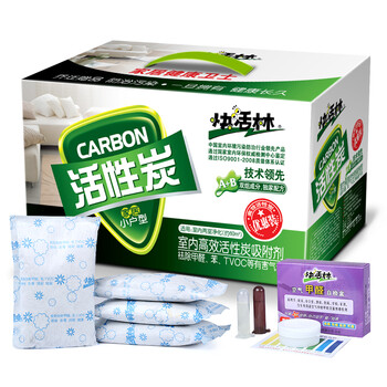 快活林活性炭 装修除甲醛竹炭包家用除味汽车去味活性炭包 2kg精品优惠装