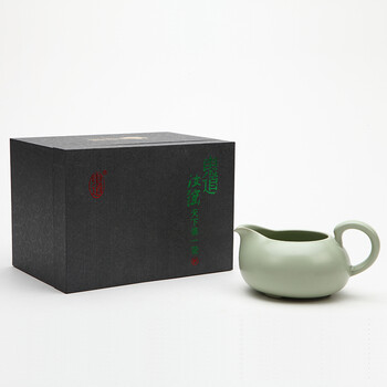
                                        东道 汝窑 汝窑茶具公道杯 茶海 茶漏茶具配件功夫茶具 喜乐茶海 天青                