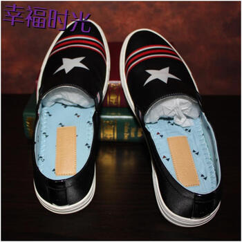 幸福时光B202-8153-115男五角星士布鞋休闲男