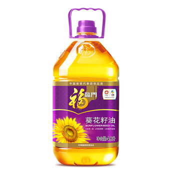 福临门一级压榨非转基因4.5L纯葵花籽油-精品惠