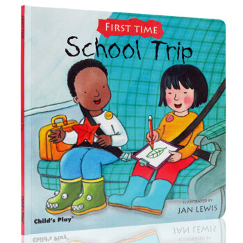 schooltrip卡通,schooltrip图片 英文原版绘本 first time school trip 学校旅行 儿童启蒙图画书 亲子