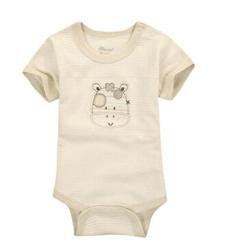 0-1-2岁婴儿连体衣新生儿衣服短袖三角哈衣爬