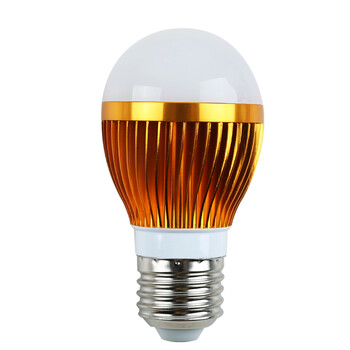纳新LED球泡灯节能灯泡光源 贴片灯珠家用正品 金色/正白光/3W