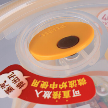 乐扣乐扣保鲜盒 耐热玻璃微波炉饭盒带气孔餐盒餐具便当盒 圆形950