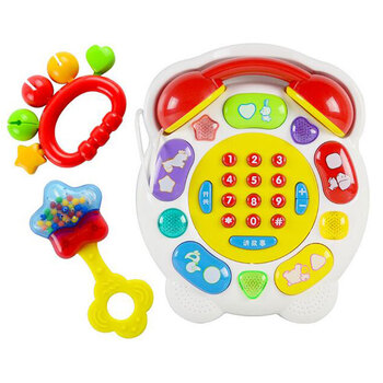 美贝乐 儿童玩具手机 宝宝早教音乐玩具1-3岁