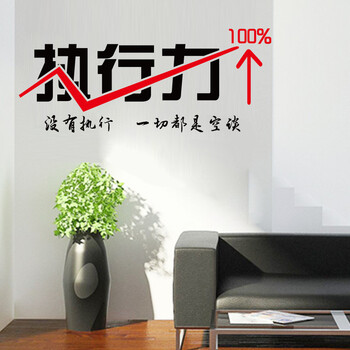 麦朵 励志标语墙贴画贴纸企业公司文化办公室