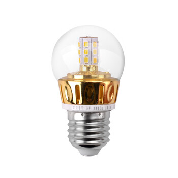 爱上 北斗星 钻石系列 led 3W 5W螺口灯泡E27E14尖泡拉尾不起雾水晶灯蜡烛泡 钻     石 E14  铬色 尖泡 暖光