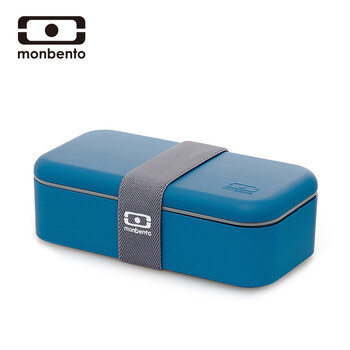 法国 Monbento  纯色多彩单层便当盒/餐盒/饭盒 蓝色